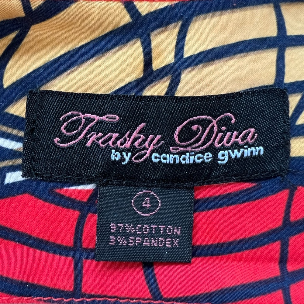 Trashy Diva Wiggle Dress Fitted Knee Length Size 4 - Picture 9 of 11